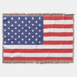 USA flagga Skriv ut patriotisk Throw Blanket Filt