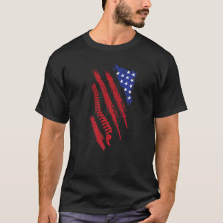 USA flagga Spine Whisperer Chiro Squad American Ch T Shirt