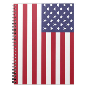 USA flagga Spiral: Bärbara mejeriprodukter i Journ Anteckningsbok