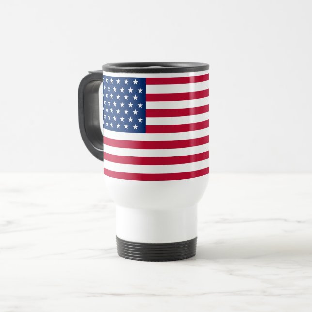 USA flagga Stainless Steel 15 oz Mugg (Framsida vänster)
