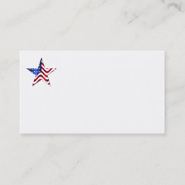 USA flagga Star Affärskort Visitkort