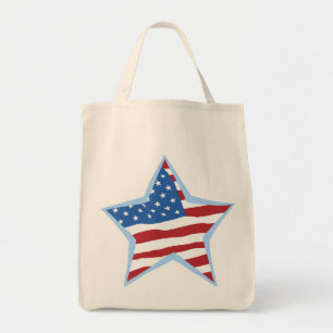 USA flagga Star Baggar och citattecken Tygkasse