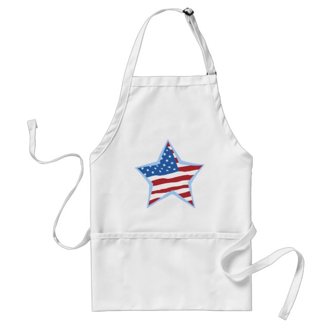 USA flagga Star Chef's apron Förkläde (Framsidan)