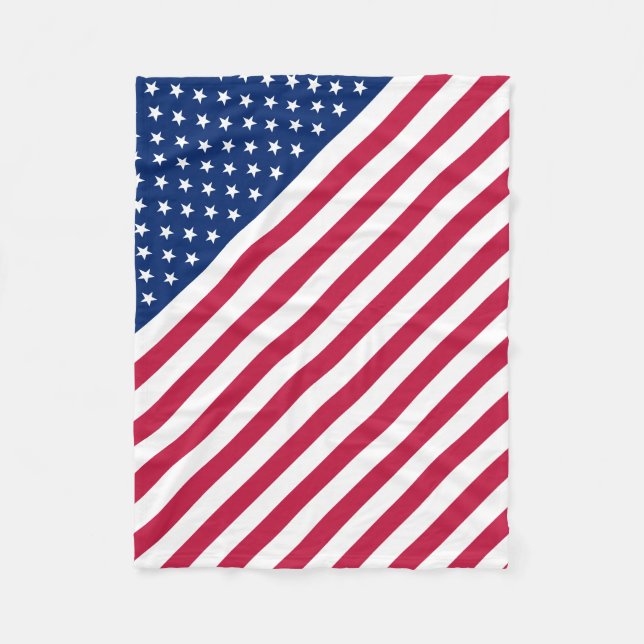 USA flagga Stars och stripes Baby Fleece Blanket (Framsidan)