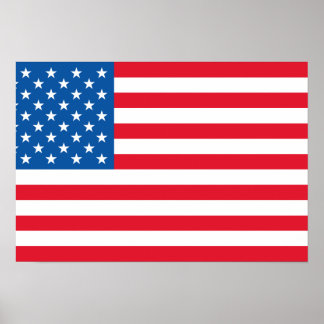 USA flagga stars och stripes Poster