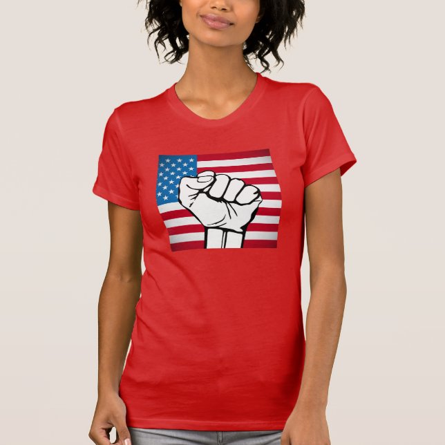 USA flagga| Stigning Fort T Shirt (Framsida)