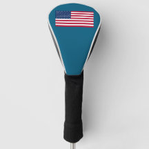 USA Flagga Stjärnor och Ränder Golfhuvudskydd
