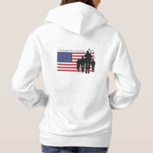 USA flagga - stödja våra trupper T Shirt