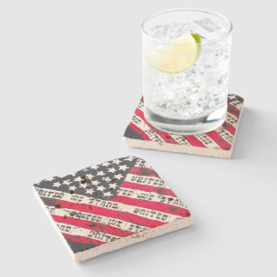 USA flagga Stone Underlägg