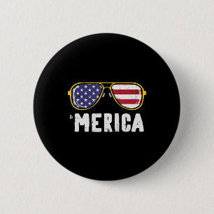 USA Flagga Sunglass Merica Memorial Day Patriot Ma Knapp