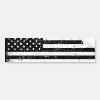 USA flagga, svart och vitt Bildekal