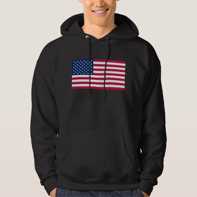 USA flagga Sweatshirt (Framsida)