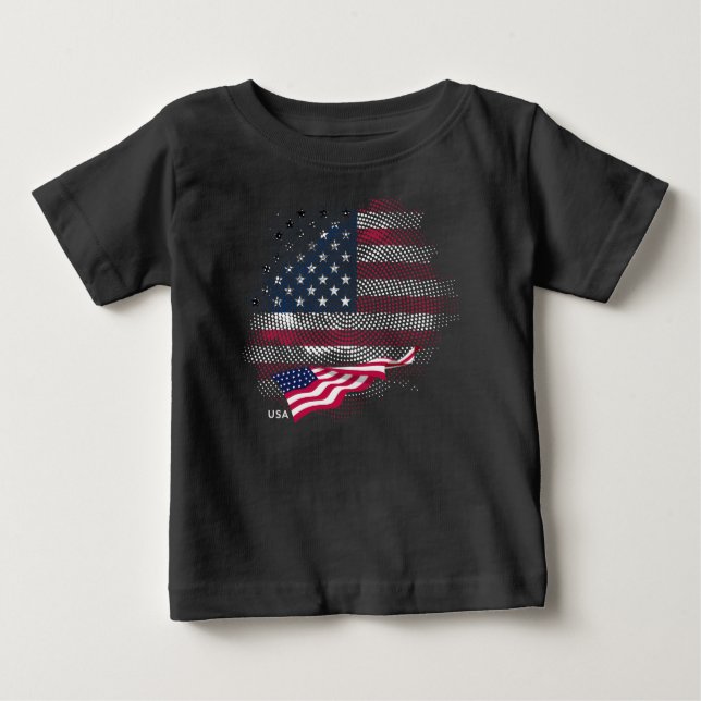 USA-flagga T Shirt (Framsida)