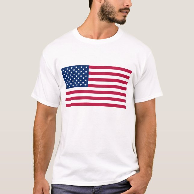USA flagga T-Shirt (Framsida)