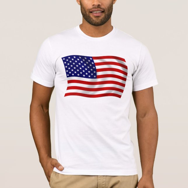 USA-Flagga T-shirt (Framsida)