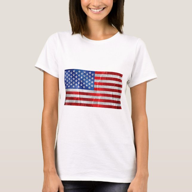 USA flagga T Shirt (Framsida)