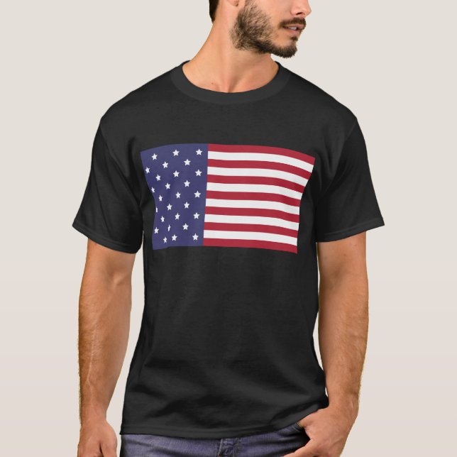 USA flagga T-Shirt - Patriotiskt amerikanskt Pride (Framsida)