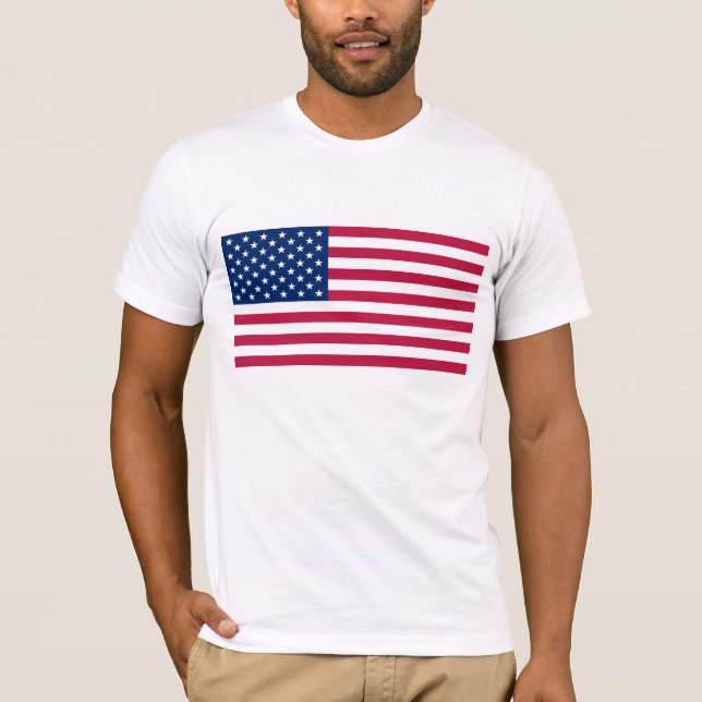 USA flagga T-skjorta T Shirt (Framsida)