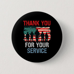 USA flagga Tack for your Service - Memorial Knapp