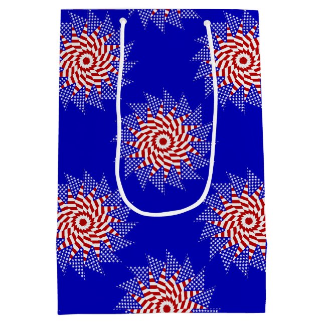 USA flagga-Teabag Folding S12b-GIFT BAG M (Baksidan)