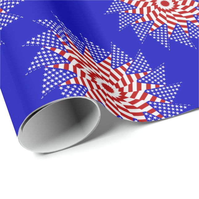 USA flagga Teabag Folding s12B-GIFT WRAPPING PAPPE Presentpapper (Rullad Hörn)