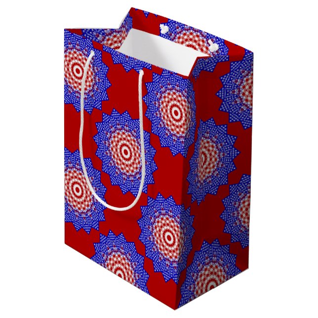USA flagga-Teabag Folding S4-GIFT BAG m (Baksidan Vinklad)