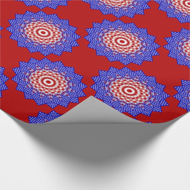 USA flagga Teabag Folding s4-GIFT WRAPPING PAPPER Presentpapper (Hörn)