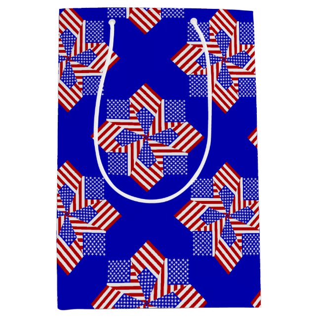 USA flagga-Teabag Folding S9b-GIFT BAG M (Framsidan)