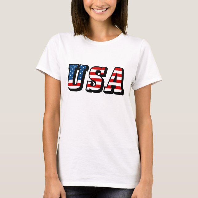 USA flagga Tee (Framsida)