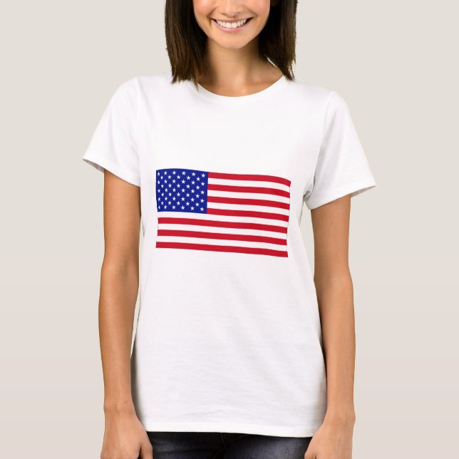USA flagga Tee Shirt (Framsida)