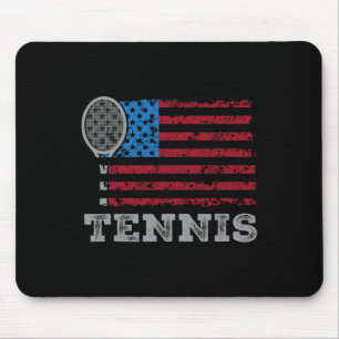 Usa Flagga Tennis Män Kvinnor Us Tennis Älskare Te Musmatta