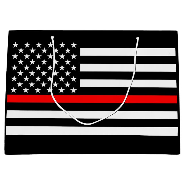 USA flagga Thin Red Line Tema på en (Framsidan)