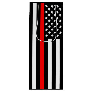 USA flagga Thin Red Line Tema på en