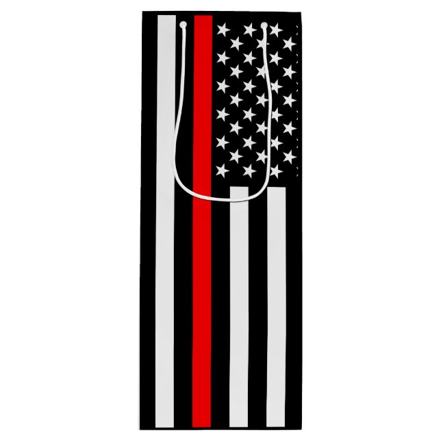 USA flagga Thin Red Line Tema på en (Framsidan)