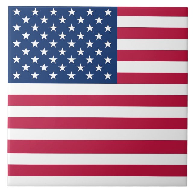 USA flagga Tile Kakelplatta (Framsidan)