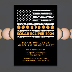 USA flagga totalt solarium 4/8/24 Visa Party Inbjudningar