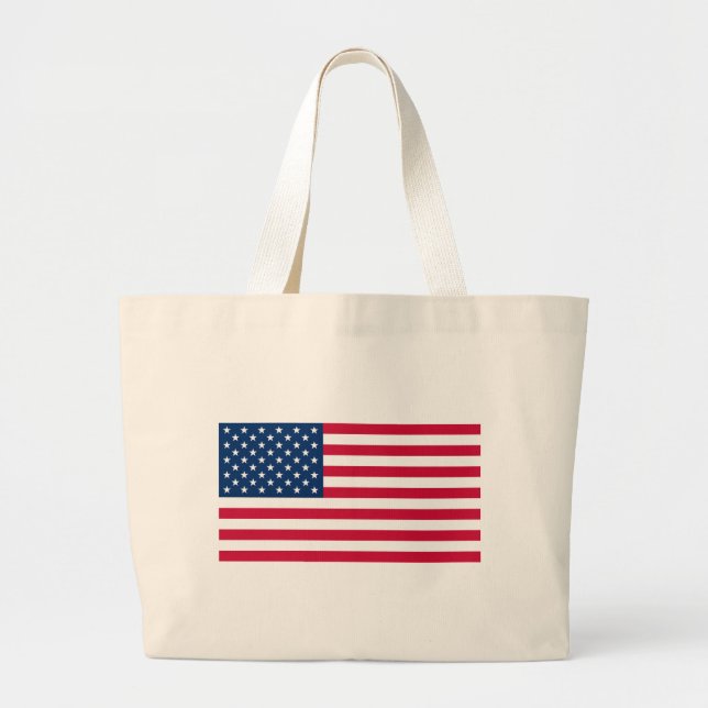 USA flagga Tote Bag Förenta staterna Jumbo Tygkasse (Framsidan)