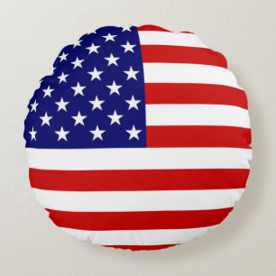 USA flagga tpcn Rund Kudde