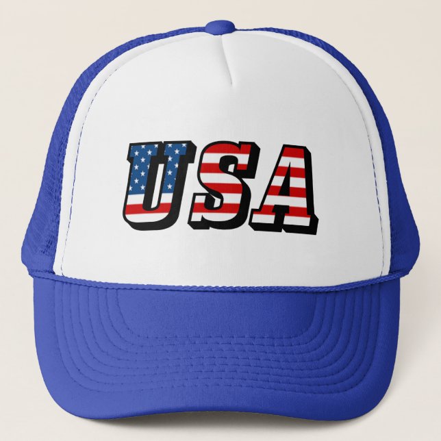 USA flagga Truckerkeps (Framsida)