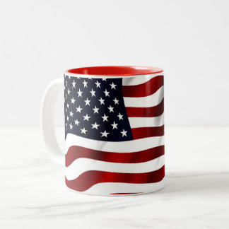 USA flagga Två-Tonad Mugg