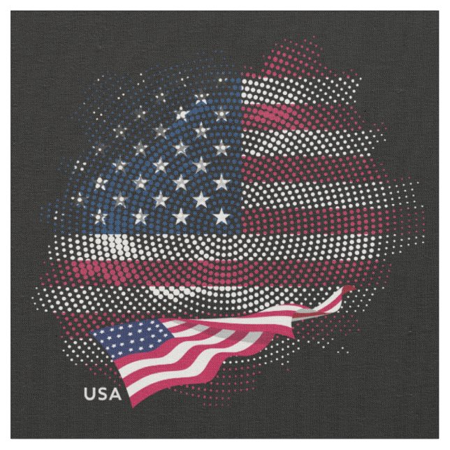 USA-flagga Tyg (Närbild)