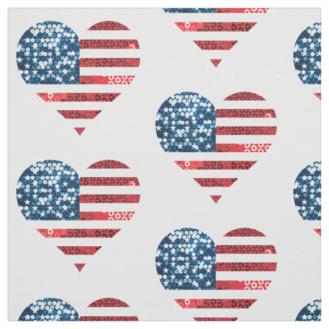 USA flagga Tyg (Provkarta)