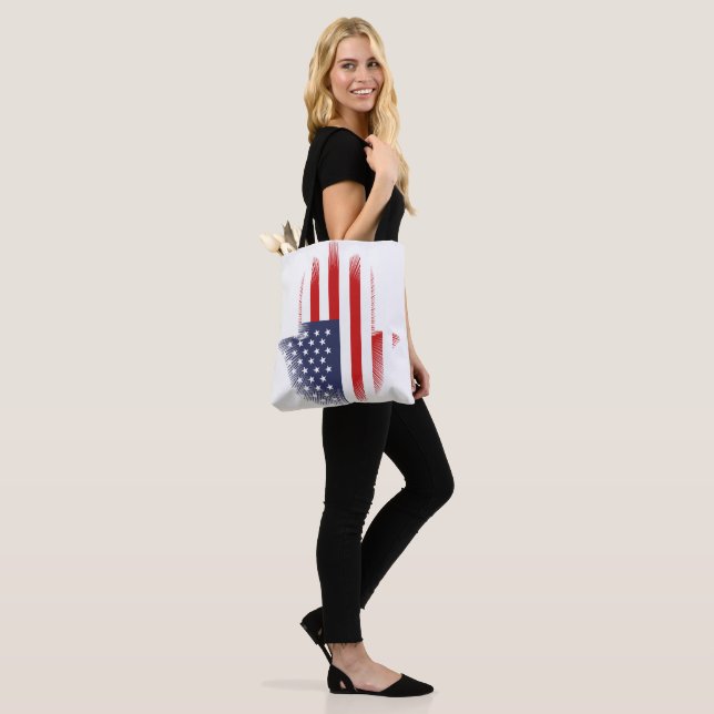 USA-flagga Tygkasse (På modell)