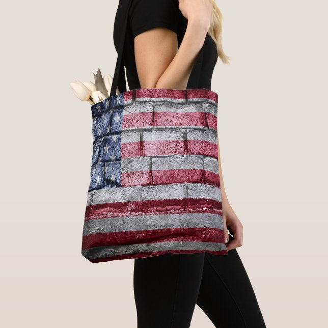 USA flagga Tygkasse (Närbild)