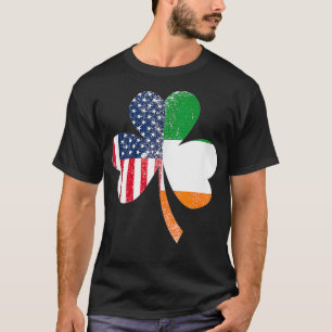 USA flagga US Irish Flagga Gifts Ireland T Shirt