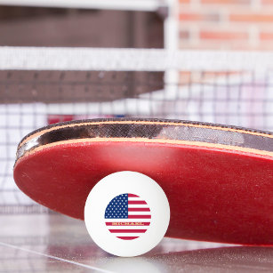 USA flagga USA Patriotic Bord Tennis Beer Ping Pon Pingisboll