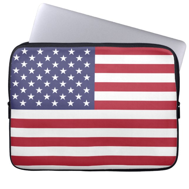 USA flagga, USA:s flagga, Amerikanska flagga Laptop Fodral (Framsidan)