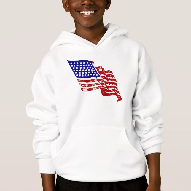 USA flagga, USA:s flagga, Amerikanska flagga T Shirt (Framsida)