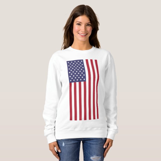 USA flagga, USA:s flagga, Amerikanska flagga T Shirt (Hel framsida)