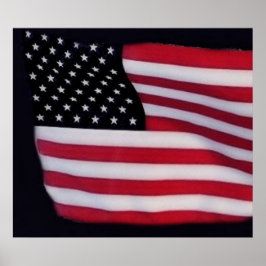 USA flagga-utskrift Poster